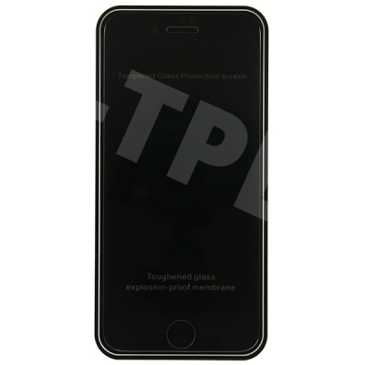 Защитное стекло "Антишпион" для iPhone 7/8/SE (2020)/SE (2022) Черный (Закалённое, полное покрытие)
