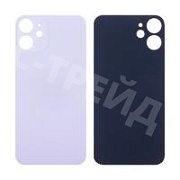 Задняя крышка для iPhone 12 mini (A2399) Фиолетовый (стекло, широкий вырез под камеру, логотип)