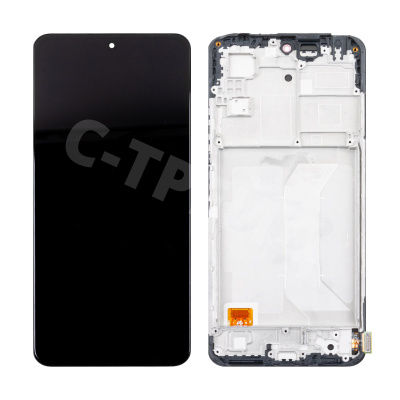 Дисплей для Xiaomi Poco X5 5G/Redmi Note 12 5G (22111317PG/22111317I) модуль с рамкой Черный - (OLED)