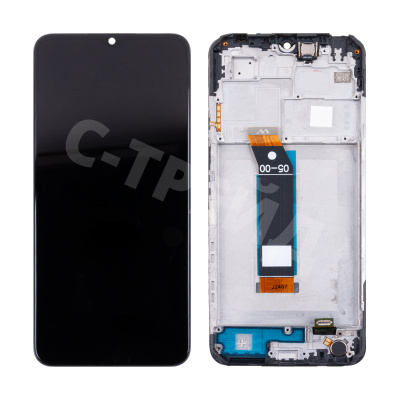 Дисплей для Xiaomi Poco M5 (22071219CG) модуль с рамкой Черный - OR