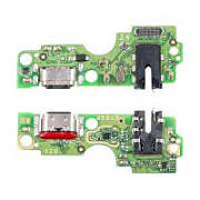 Шлейф для Infinix Hot 40i (X6528B) плата на системный разъем/разъем гарнитуры/микрофон