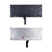 Клавиатура для ноутбука MacBook Air 13" A1369/A1466 (2011-2017, прямой Enter RU) Черный